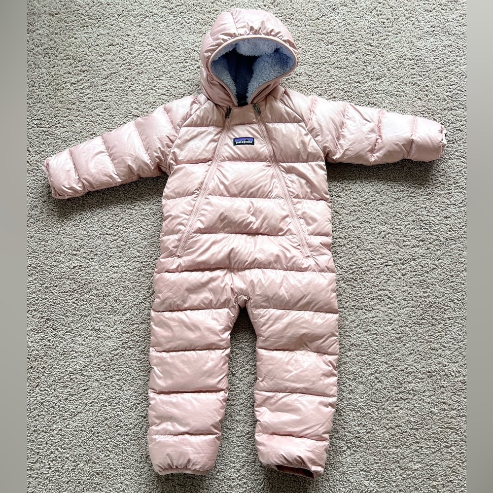 Patagonia Infant Hi-Loft Down Sweater™ Bunting Light Pink Baby Snowsuit